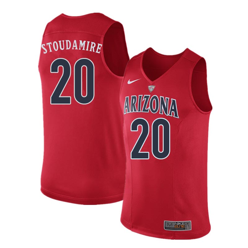 Men Arizona Wildcats #20 Damon Stoudamire College Basketball Jerseys Sale-Red